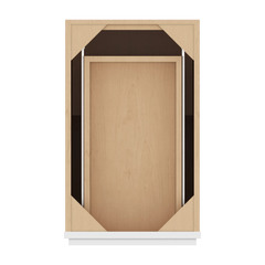 CNC Luxor White 15" W Single Door Base Cabinet