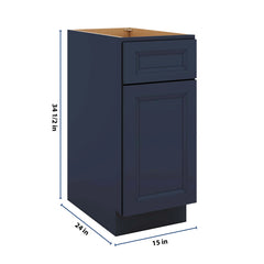 J&K Naval B7 Single Door Standard Base Cabinet - 15" W