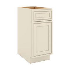 J&K Pearl Glazed H9 Single Door Standard Base Cabinet - 15" W