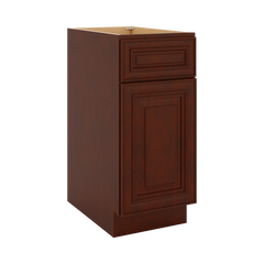 J&K Mahogany J5 Single Door Standard Base Cabinet - 15" W