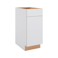Modernform Cabinet Matte White 15" W X 34 1/2" H X 24" D Single Door Base Cabinet