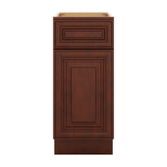 J&K Mahogany J5 Single Door Standard Base Cabinet - 15" W