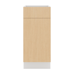 Modernform Cabinet Natural Oak 15" W X 34 1/2" H X 24" D Single Door Base Cabinet