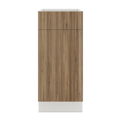 Modernform Cabinet Walnut 15" W X 34 1/2" H X 24" D Single Door Base Cabinet