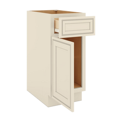 J&K Pearl Glazed H9 Single Door Standard Base Cabinet - 15" W