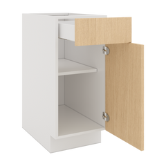 Modernform Cabinet Natural Oak 15" W X 34 1/2" H X 24" D Single Door Base Cabinet