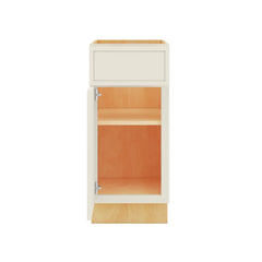 Modernform Cabinet Slim Dove White 15" W X 34 1/2" H X 24" D Single Door Base Cabinet