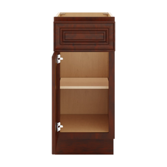 J&K Mahogany J5 Single Door Standard Base Cabinet - 15" W