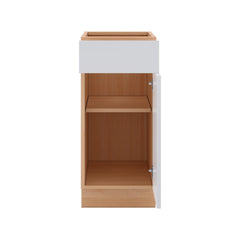 Modernform Cabinet Gloss White 15" W X 34 1/2" H X 24" D Single Door Base Cabinet