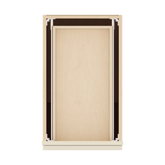 J&K Pearl Glazed H9 Single Door Standard Base Cabinet - 15" W