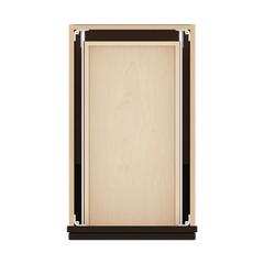 J&K Espresso K8 Single Door Standard Base Cabinet - 15" W