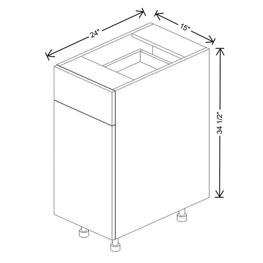 Fabuwood Illume Catalina Nocce 3 15"W Single Door