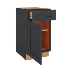 Modernform Cabinet Onyx Black Shaker 18" W X 34 1/2" H X 24" D Single Door Base Cabinet