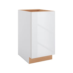 Modernform Cabinet Gloss White 18" W X 34 1/2" H X 24" D Full Height Single Door Base Cabinet