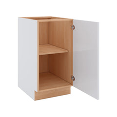 Modernform Cabinet Gloss White 18" W X 34 1/2" H X 24" D Full Height Single Door Base Cabinet