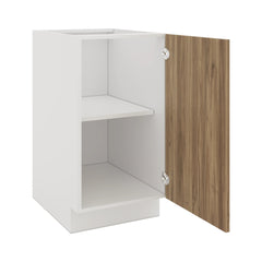 Modernform Cabinet Walnut 18" W X 34 1/2" H X 24" D Full Height Single Door Base Cabinet