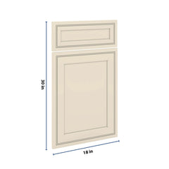 J&K Pearl Glazed H9 Dummy Door & Drawer w/Frame 18" W x 30" H