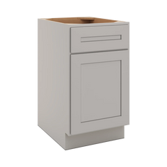CNC Luxor 5-Piece Misty Grey 18" W X 32 1/2" H Single Door Base Cabinet
