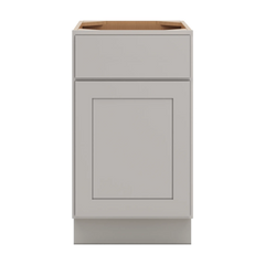 CNC Luxor Misty Grey 18" W X 32 1/2" H Single Door Base Cabinet