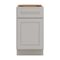 CNC Luxor 5-Piece Misty Grey 18" W X 32 1/2" H Single Door Base Cabinet