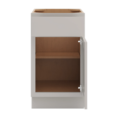 CNC Luxor Misty Grey 18" W X 32 1/2" H Single Door Base Cabinet