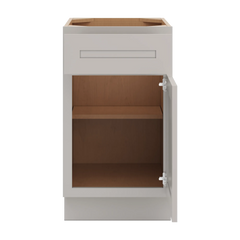 CNC Luxor 5-Piece Misty Grey 18" W X 32 1/2" H Single Door Base Cabinet