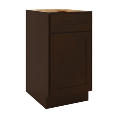 CNC Luxor Espresso 18" W Single Door Base Cabinet