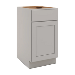 CNC Luxor Misty Grey 18" W Single Door Base Cabinet