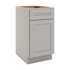 CNC Luxor 5-Piece Misty Grey 18" W Single Door Base Cabinet