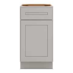 CNC Luxor 5-Piece Misty Grey 18" W Single Door Base Cabinet