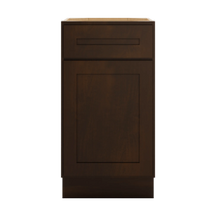 CNC Luxor Espresso 18" W Single Door Base Cabinet