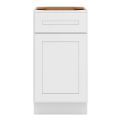 CNC Luxor 5-Piece White 18" W Single Door Base Cabinet