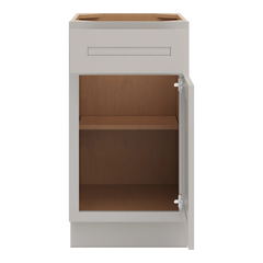 CNC Luxor 5-Piece Misty Grey 18" W Single Door Base Cabinet