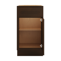 CNC Luxor Espresso 18" W Single Door Base Cabinet