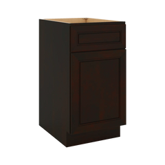 J&K Espresso K8 Single Door Standard Base Cabinet - 18" W