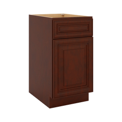 J&K Mahogany J5 Single Door Standard Base Cabinet - 18" W