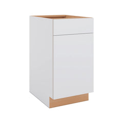 Modernform Cabinet Matte White 18" W X 34 1/2" H X 24" D Single Door Base Cabinet