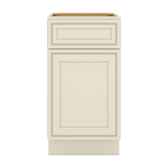 J&K Pearl Glazed H9 Single Door Standard Base Cabinet - 18" W