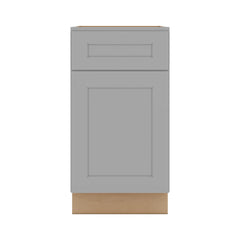 J&K Castle Grey S5 Single Door Standard Base Cabinet - 18" W