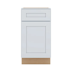 J&K White Shaker S8 Single Door Standard Base Cabinet - 18" W