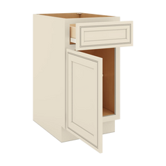 J&K Pearl Glazed H9 Single Door Standard Base Cabinet - 18" W