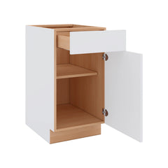 Modernform Cabinet Matte White 18" W X 34 1/2" H X 24" D Single Door Base Cabinet