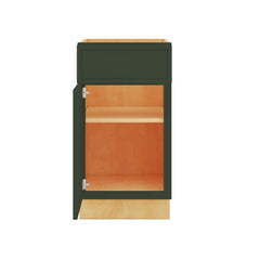 Modernform Cabinet Slim Sage Green 18" W X 34 1/2" H X 24" D Single Door Base Cabinet