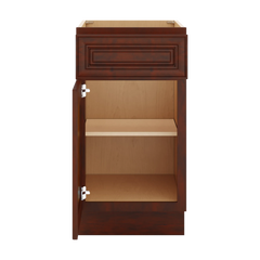 J&K Mahogany J5 Single Door Standard Base Cabinet - 18" W