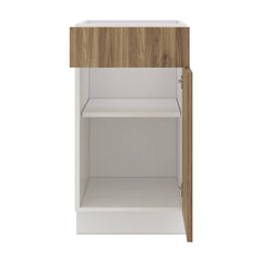 Modernform Cabinet Walnut 18" W X 34 1/2" H X 24" D Single Door Base Cabinet