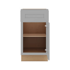 J&K Castle Grey S5 Single Door Standard Base Cabinet - 18" W