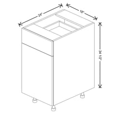 Fabuwood Illume Catalina Nocce 3 18"W Single Door