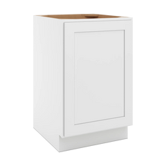 CNC Luxor White 21" W Full Height Single Door Base Cabinet W/ 1 Pullout Shelf