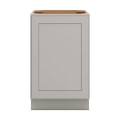 CNC Luxor 5-Piece Misty Grey 21" W Full Height Single Door Base Cabinet W/ 1 Pullout Shelf