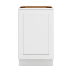 CNC Luxor White 21" W Full Height Single Door Base Cabinet W/ 1 Pullout Shelf